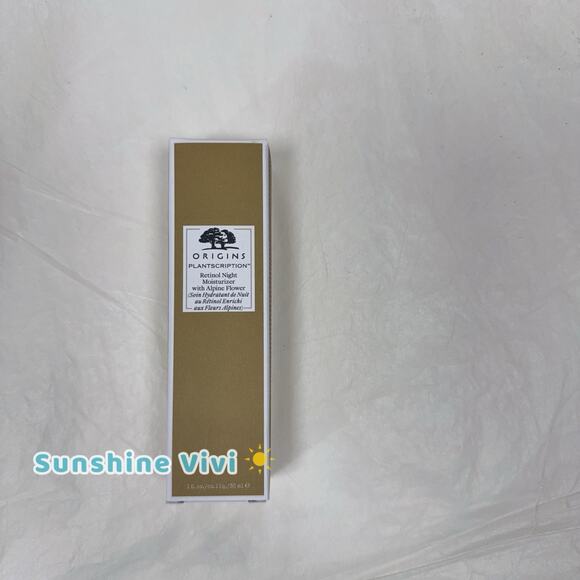 NEW ORIGINS Plantscription Retinol Night Moisturizer with Alpine Flower 1oz 30ml - Picture 1 of 4